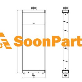 Buy Water Tank Radiator 4723688 For Hitachi ZX870H-3-HCMC ZX870R
