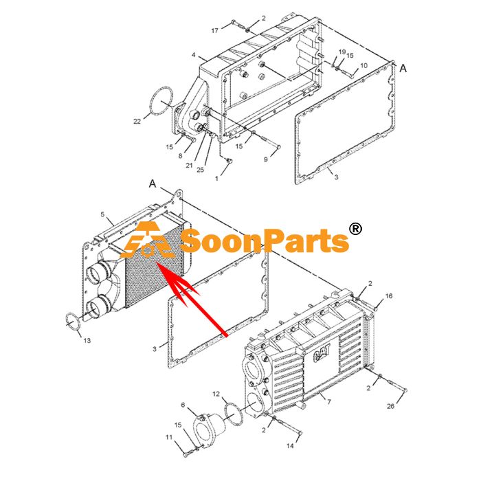 Buy Core As-Aftercooler CA3150047 315-0047 3150047 For Caterpillar