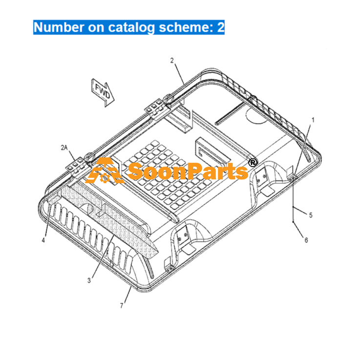 Buy Engine Cover Hood 262-2287 2622287 for Caterpillar Excavator