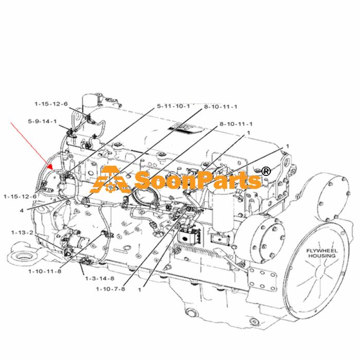 Buy Engine Wiring Harness 354-0048 3540048 for Caterpillar