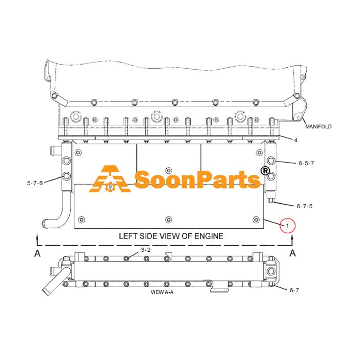 Buy Engine Aftercooler CA2786038 278-6038 2786038 For Caterpillar