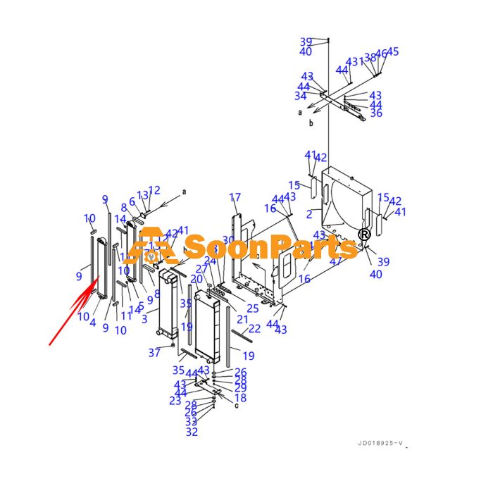 みページ Buy Hydraulic Oil Cooler 23B-03-71170 23B0371170 For Komatsu