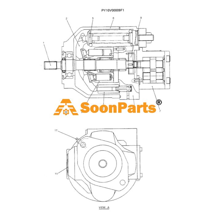 Buy Uchida Rexroth AP2D25LV1RS7-917-2 Main Hydraulic Pump
