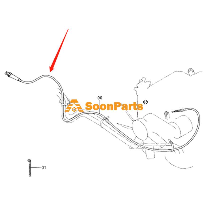 Buy Throttle Motor Control Cable 4341995 for Hitachi Excavator