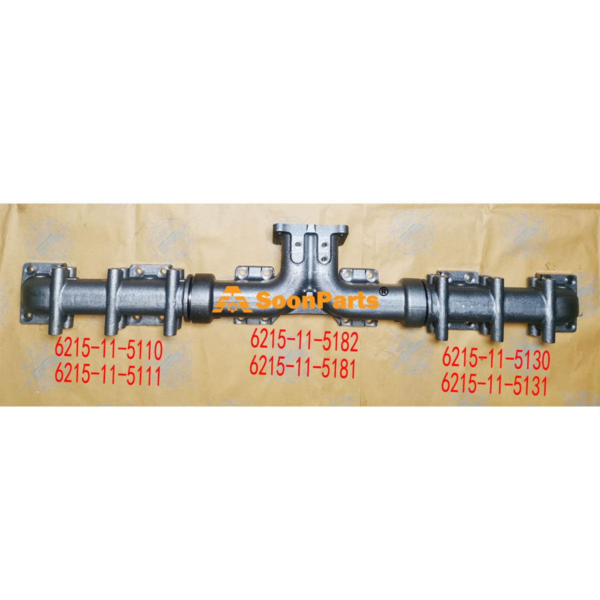 Buy Manifold L.H 6215-11-5182 6215115182 for Komatsu Engine