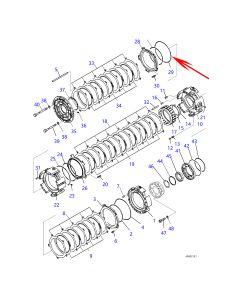2Pcs Seal Ring 113-15-12870 1131512870 For Komatsu Bulldozers D65EX-16 D65PX-16 D65WX-16 D85PX-15R D85EX-15R Komatsu Wheel Loader WA500-6