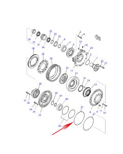 2Pcs Seal Ring 582-15-19240 5821519240 For Komatsu Wheel Dozers WD600 Komatsu Bulldozers D65EX-16 D65PX-16 D65WX-16 D135A-2 D155A-2A D85A-21 D85A-21