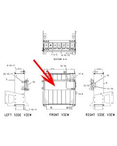 Core As-Hydraulic Oil Cooler CA1355327 135-5327 1355327 For Caterpillar Engine 3126 Caterpillar Integrated Toolcarrier IT38G IT62G