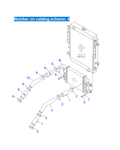 Refroidisseur intermédiaire refroidisseur d'air 3FE-02-43110 3FE-02-43110 pour Komatsu FD100-8 FD115-8 FD120-8 FD135-8 FD150E-8 FD160E-8