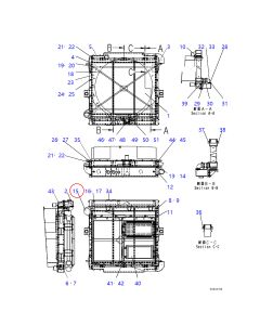 Air Cooler 569-03-89192 5690389192 For Komatsu Dump Trucks HD465-7R HD605-7E0