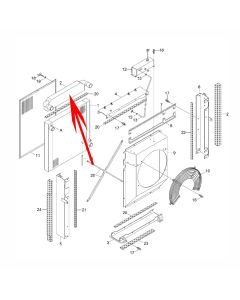 Luftladekühler 11QA-43031 für Hyundai Bagger R330LC-9A R330LC-9A R380LC-9A R430LC-9A