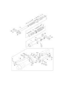 Hydraulic Bucket Cylinder 31Q6-60110 31Q660110 For Hyundai 9-Series Crawler Excavator R210LC-9 R220LC-9S R220LC-9SH R210NLC-9 R220LC-9A R220NLC-9A