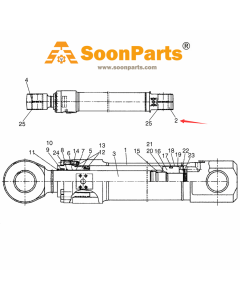 Stück Schaufelzylinder-Baugruppenbuchse LS01V01022P1 für Kobelco-Bagger SK485-8 SK485-9 SK485LC-9