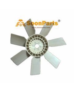 Lame de refroidissement du ventilateur 600-625-0540 6006250540 pour pelle Komatsu PF3-1 PC100US-3 PC100S-3 PC100U-3 PC100L-3 PC100SS-3 PC120-3 PC120S-3 PC120SS-3 PC100L-3 PC100-3 moteur 6D95L