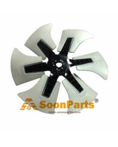 Lame de refroidissement du ventilateur 600-635-0800 600-635-0801 pour pelle Komatsu PC300 PC300-3 PC300-5 PC310-5 moteur S6D125 SA6D108 SA6D110