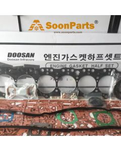 Kit de joint de révision supérieur 65.99605-8020 pour moteur Doosan DB58 DB58T pelle solaire 220LC-V S220LC-V