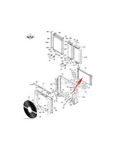 Cooler YA00004877 For Hitachi ZX470LC-5B ZX470LCH-5B