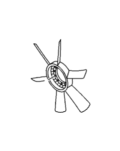 Cooling Fan Blade 1136602093 for Hitachi CX1100 KH500-3 KH850-3