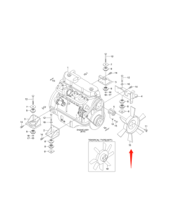 Aspa del ventilador de refrigeración 11N6-00180 11N600180 para excavadora Hyundai R160LC-7 R170W-7 R180LC-7 R210LC-7 R200W-7 R210NLC-7