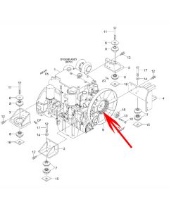 Anillo de ventilador de refrigeración 11N3-00130 11N3-00131 para excavadora Hyundai R110-7 R110-7A R145CR-9