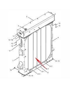 Core As-Radiator 223-5080 2235080 CA3906780 390-6780 For Caterpillar Engine C27 Caterpillar Truck 773G 773G LRC 773G OEM 775G 775G LRC