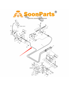 Not-Motorstoppkabel 2139-1030D11 für Doosan Deawoo Bagger B55W-1 DX53W SOLAR 55W-V SOLAR 55W-V PLUS