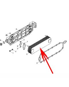Refroidisseur d'huile moteur 4095521 pour pelle Hyundai R1200-9 avec moteur Cummins QSK23