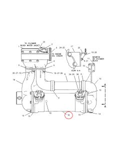 Engine Oil Cooler CA1229934 122-9934 1229934 For Caterpillar CAT Engine 3412 3412C 3412E Caterpillar Articulated Truck 725 730