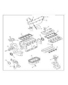 Kit de juntas de revisión del motor 5-87814313-1 5878143131 para excavadora Hitachi ZX40U ZX50U ZX55UR Isuzu Engine 4LE2