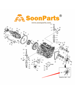 Aspa de refrigeración del ventilador K1027855 para excavadora Doosan Daewoo 440 PLUS DSL 702