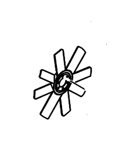 Aspa de refrigeración del ventilador LQ75S00002P1 para excavadora Kobelco SK260-8 SK260-9 SK295-8 SK295-9