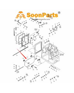 5t Glas 2903-1209 für Doosan Daewoo Bagger SOLAR 130LC-V SOLAR 130W-V(1) SOLAR 130W-V(2) SOLAR 150LC-V SOLAR 170LC-V SOLAR 170W-V SOLAR 200W-V SOLAR 220LC-V