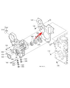 Gear Case Plate 1C011-04163 1C01104163 For Kubota Tractor M100GXDTC M100XDC M108SDC M110XDC M8540DN M8540DTNQPC Kubota Front Mower M108SDSL