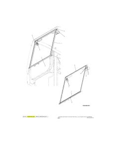 Glass Assy YN50C00013F1 For Kobelco Excavator