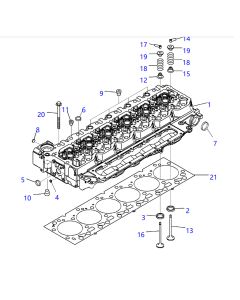 Cylinder Head Assembly 6755-11-1210 6755111210 For Komatsu Engine SAA6D107E-2C Komatsu Excavator PC240LC-10 PC290LC-10