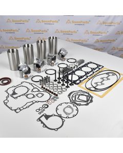 Kit de reconstruction de révision de moteur d'excavatrice Hitachi ZX35 pour Kubota V1505