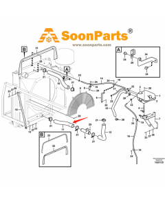 Manguera VOE14532052 para excavadora Volvo EC330B EC330C EC360B EC360C EC360CHR EC460B EC460C EC460CHR PL4608 PL4611