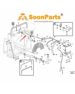 Schlauch VOE14533635 für Volvo Bagger EC330B EC330C EC360B EC360C EC360CHR EC460B EC460C EC460CHR PL4608 PL4611