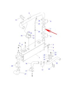Hose 421-03-11340 4210311340 For Komatsu Dump Trucks HM250-2 HM400-2 HM300-2 HM350-2 HM300TN-1 Komatsu Wheel Loader 538 542 WA320-3 WA270PT-3
