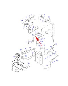 Hose 423-03-D2241 42303D2241 For Komatsu Wheel Loader WA380-3