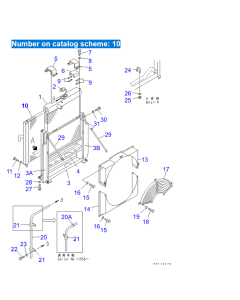 Radiatore dell'olio idraulico 208-03-31120 2080331120 per escavatore Komatsu PC400-3 PC400LC-3