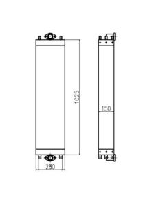 Hydraulikölkühler 20Y-03-41661 20Y-03-41681 20Y-03-41121 für Komatsu-Bagger PC200-8 PC220-8 PC240-8K
