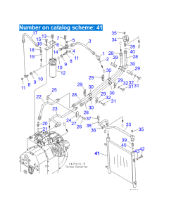 Radiatore olio idraulico 3FE-04-43110 3FE0443110 per Komatsu FD100-8 FD115-8 FD120-8 FD135-8 FD150E-8 FD160E-8