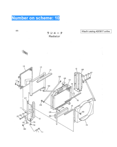 Hydraulikölkühler 4265817 für Hitachi-Bagger EX50UR