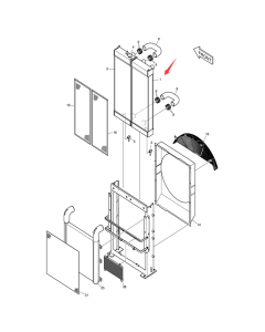 Refroidisseur d'huile hydraulique 440211-00412 44021100412 pour pelle Doosan Daewoo DX420LC-3
