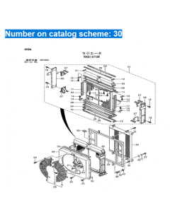 Radiatore dell'olio idraulico 4444691 per escavatore Hitachi EX1200-5 EX1200-5C EX1200-5D