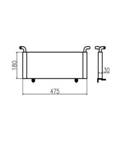 Hydraulikölkühler für Yanmar Bagger 55NSL