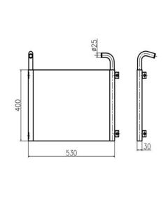 Hydraulikölkühler für Yanmar Bagger VIO75-B