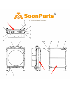 Hydraulikölkühler LE05P00001S013 für Kobelco Bagger SK60-5