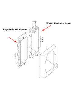 Hydraulikölkühler VOE17262618 VOE14717028 für Volvo Bagger EC80D